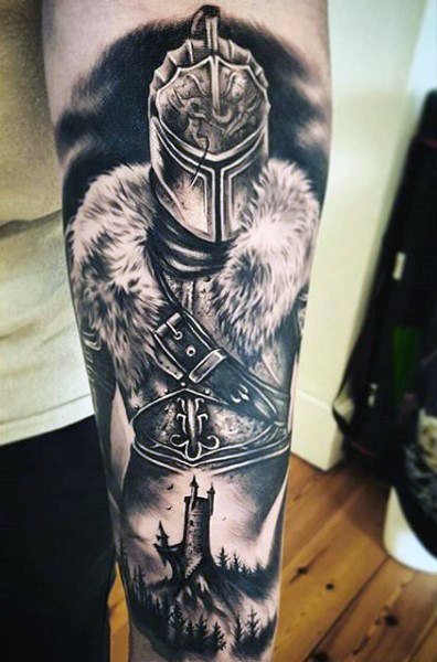罗马战士纹身  高大英勇的罗码战士纹身图案