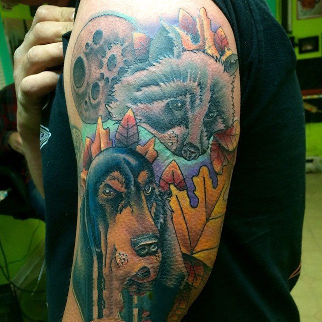 百乐动物纹身  生动活泼的百乐动物纹身图案