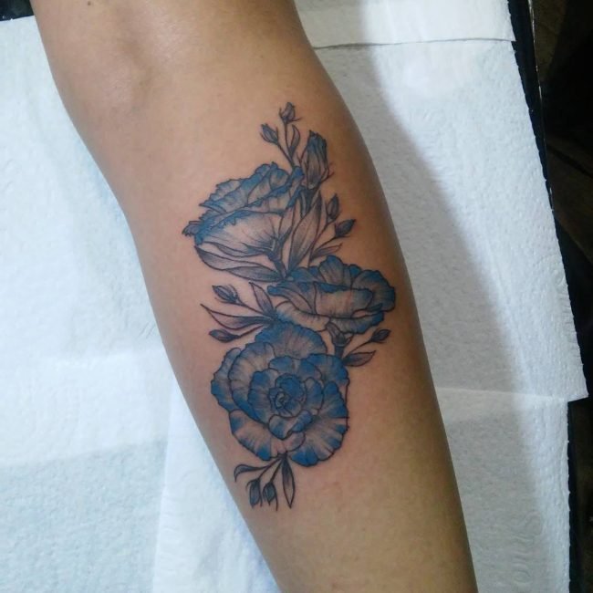 纹身图案花朵   多款芬芳扑鼻的花朵纹身图案