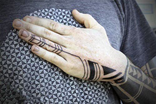 手背纹身   多款风格百变的手背纹身图案