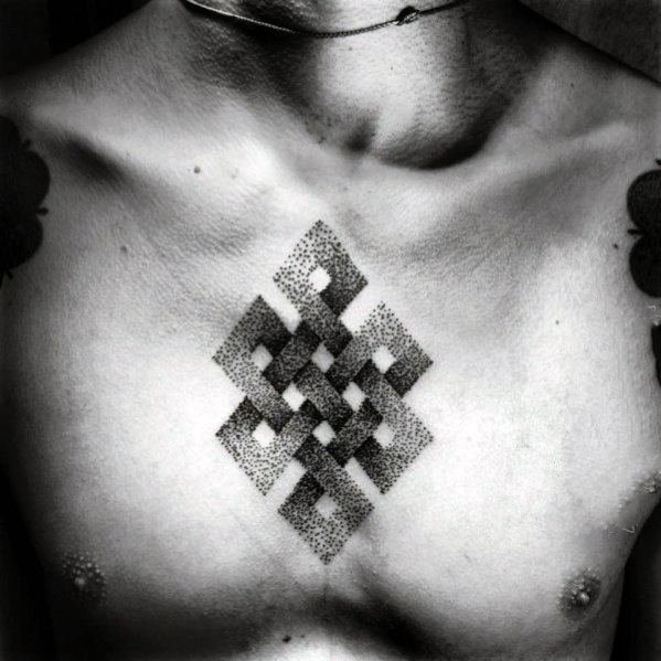 纹身图案胸部男   创意感十足的胸部纹身图案