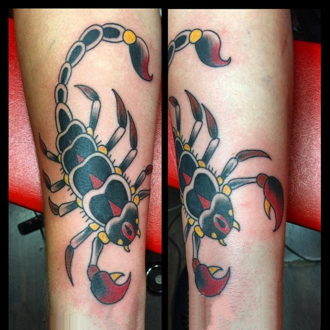 蝎子图片纹身 多款气势凌人的蝎子纹身图案
