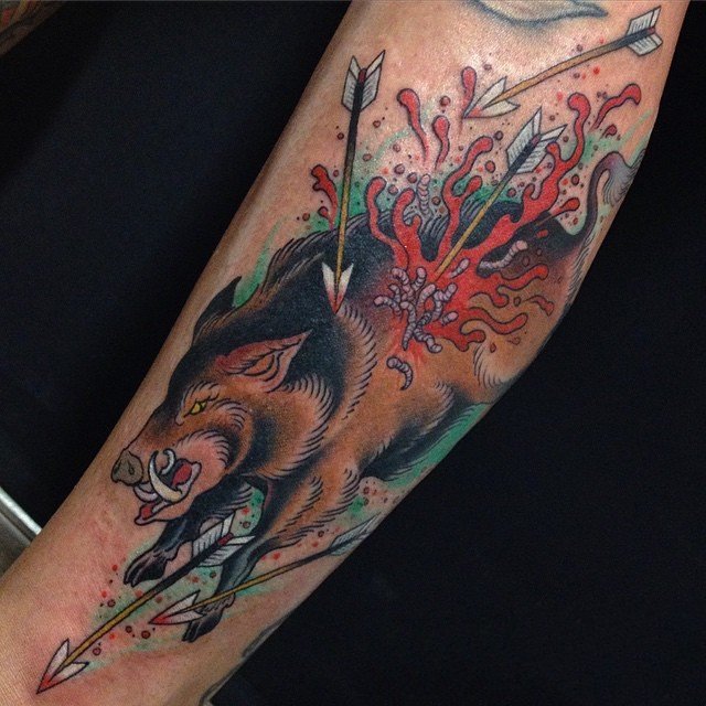 百乐动物纹身   多姿多彩的动物纹身图案