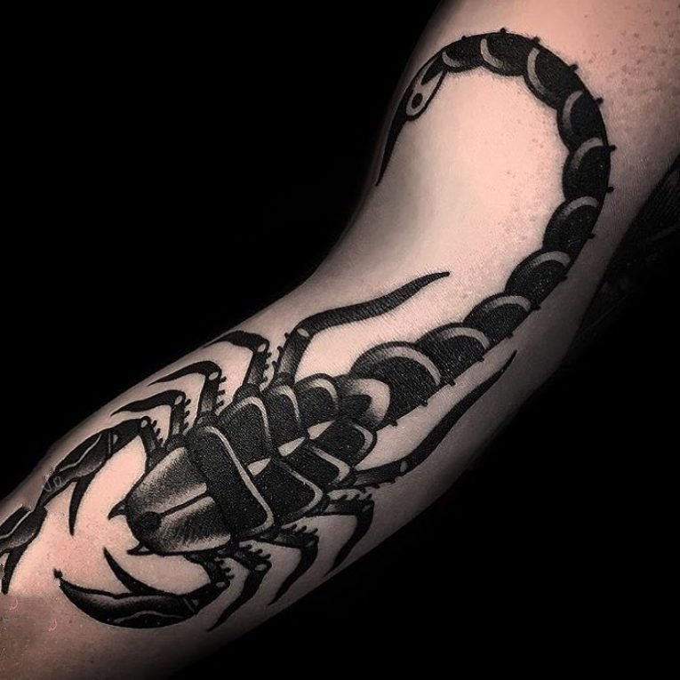 蝎子图片纹身   多款手臂上的蝎子纹身图案