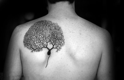 创意纹身图片  别具特色的神经元纹身图案