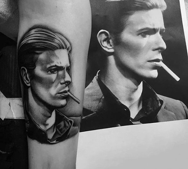纹身人物图片   多款素描写实的人物肖像纹身图案
