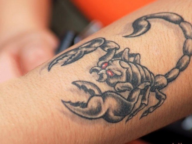 蝎子图片纹身  气势逼人的蝎子纹身图案