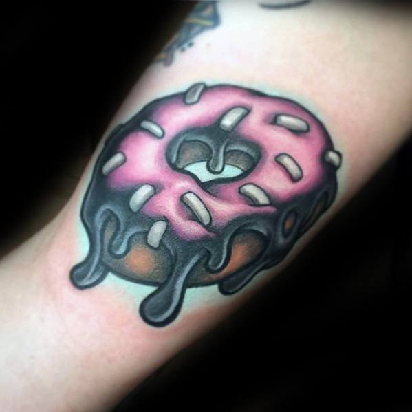 食物纹身   美味诱人的甜甜圈纹身图案
