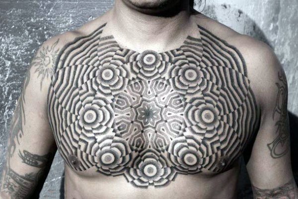 个性纹身   设计感十足的个性几何纹身图案