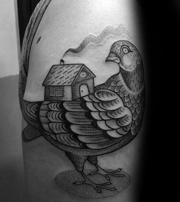 鸽子纹身图案_10张鸽子纹身图片作品图案