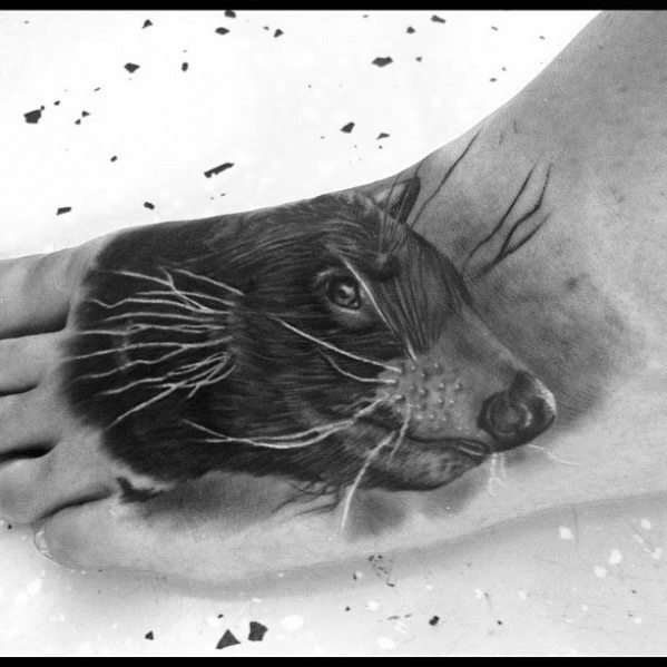 小动物纹身  贪吃好睡的小动物纹身图案