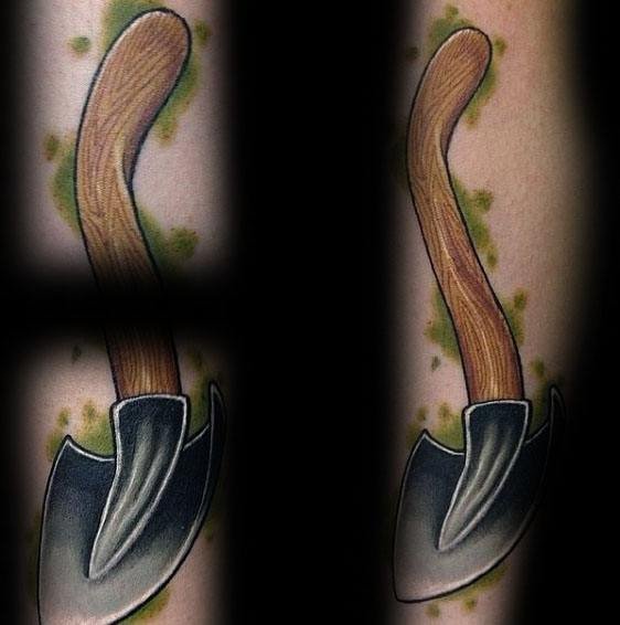 纹身工具  多款设计巧妙的铲子纹身图案
