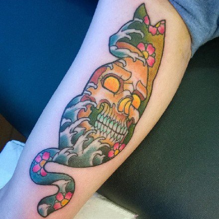 彩色动物纹身-色彩丰富的彩色小动物纹身图纹身