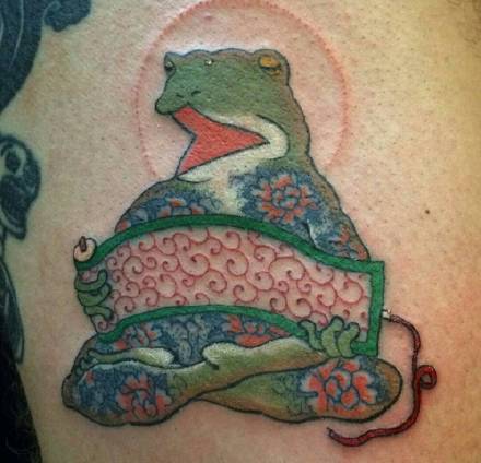 青蛙系列纹身图案-被赋予生命的青蛙纹身图片