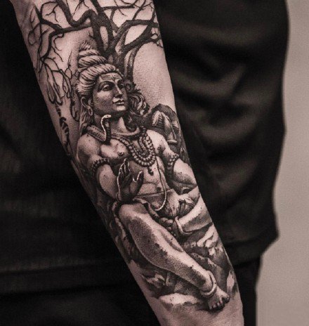 手臂纹身图案-国外大神手臂纹身作品图片