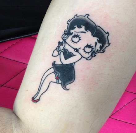 贝蒂beety纹身图案-可爱的贝蒂beety ​纹身图片