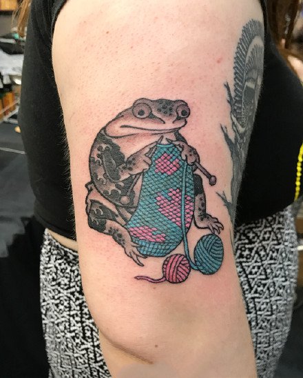 日式小青蛙纹身图案-9张可爱的日式小青蛙纹身图片