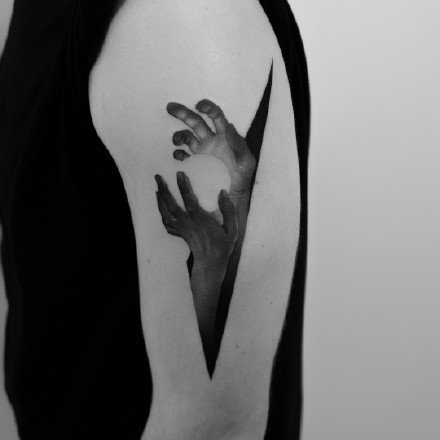 素描纹身图案-9张国外纹身师 Pawel lndulski的创意纹身图片