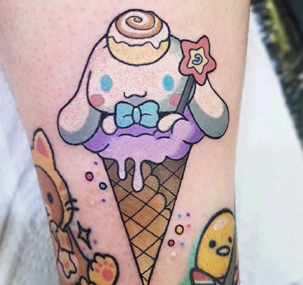 冰淇淋纹身--一组创意的美食冰激凌纹身图片欣赏