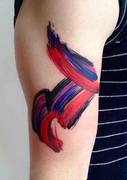 纽约纹身艺术家的一组彩色创意纹身图案欣赏