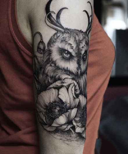 诡异纹身：暗黑风格的一组诡异动物纹身图案欣赏