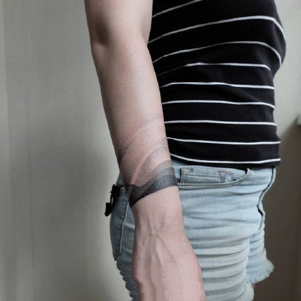 创意水墨纹身：一组创意十足的黑色水墨纹身图案9张