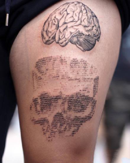 代码纹身：程序员最爱的由代码组成的纹身图案9张