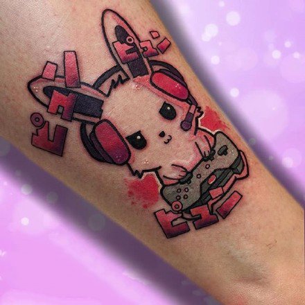 各式各样的可爱小兔子纹身图案欣赏