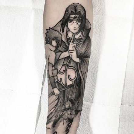 动漫火影忍者的角色鸣人佐助卡卡西纹身图片