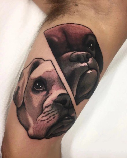 18张可爱的宠物狗狗纹身作品欣赏