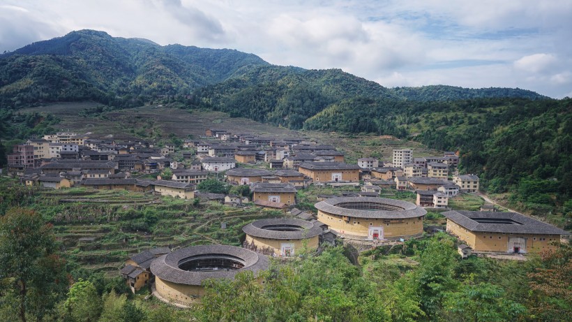 福建福州永定土楼建筑风景图片(18张)