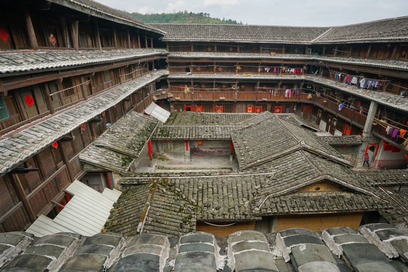 福建福州永定土楼建筑风景图片(18张)