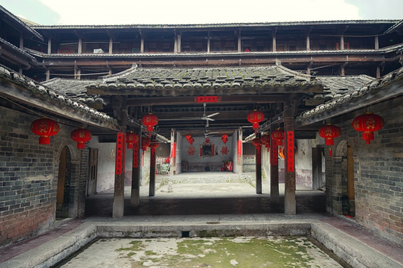 福建福州永定土楼建筑风景图片(18张)