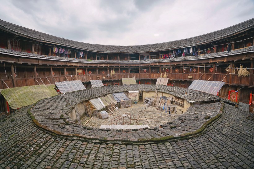 福建福州永定土楼建筑风景图片(18张)