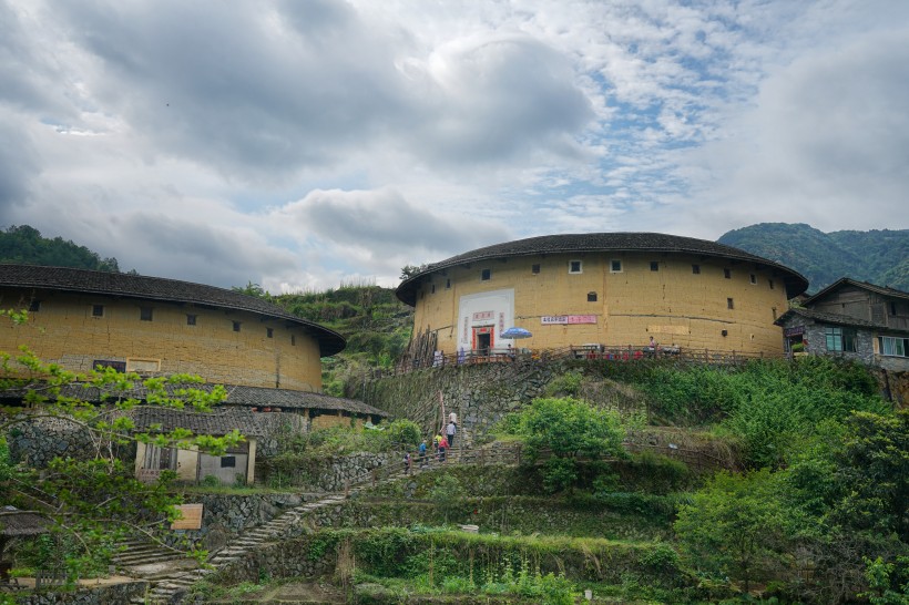 福建福州永定土楼建筑风景图片(18张)