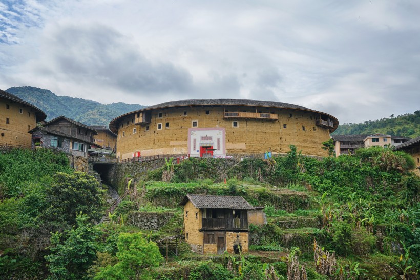 福建福州永定土楼建筑风景图片(18张)