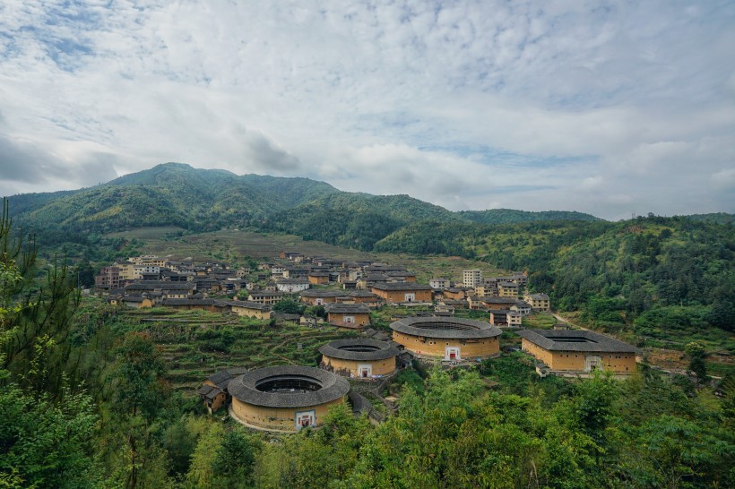 福建福州永定土楼建筑风景图片(18张)