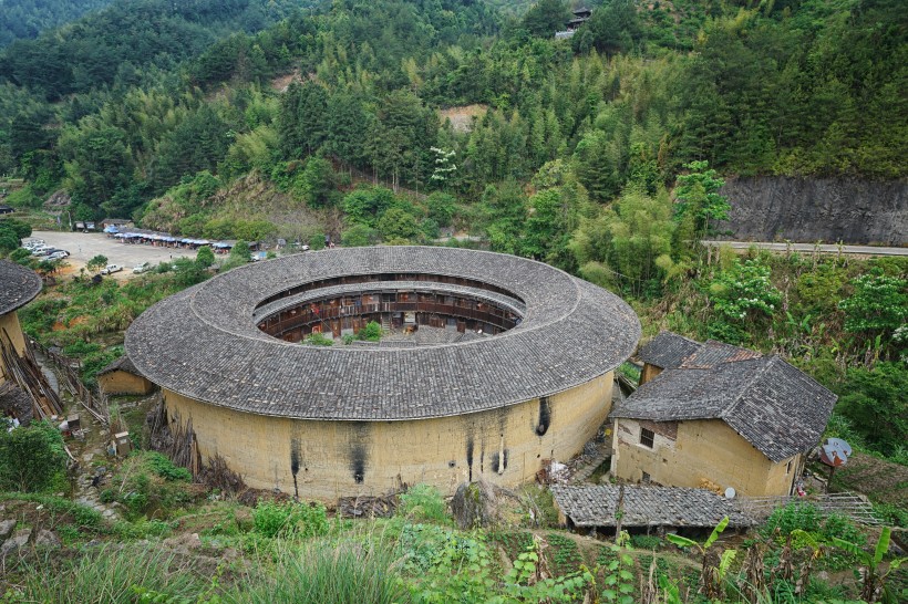 福建福州永定土楼建筑风景图片(18张)