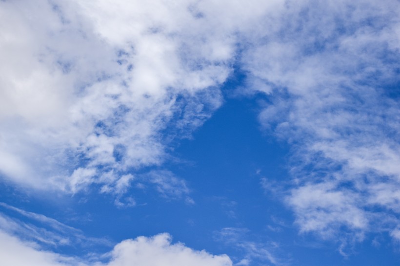 高空中洁白的云朵图片(12张)