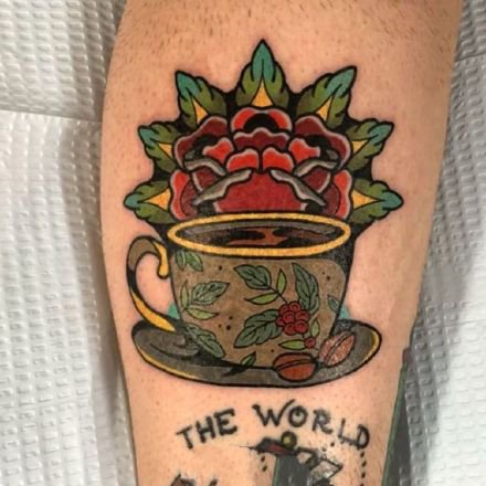 27张咖啡主题的纹身图案欣赏