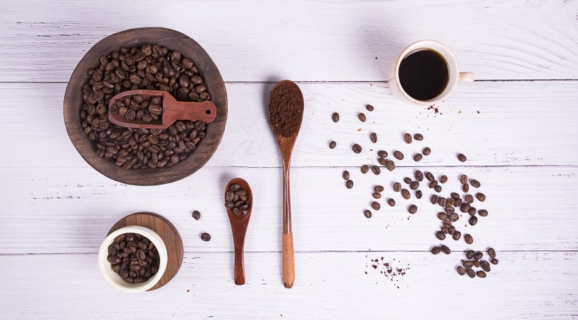现磨咖啡和咖啡豆图片(9张)