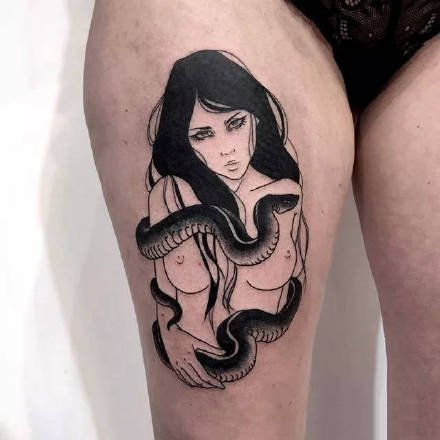 18组日本艺妓女郎纹身图案