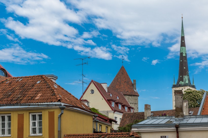 北欧爱沙尼亚首都塔林老城建筑风景图片(15张)