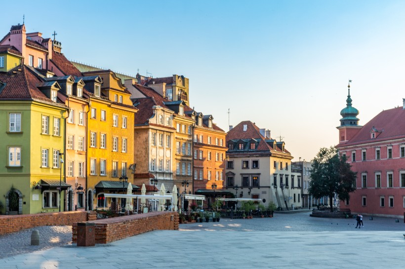 欧洲波兰华沙老城建筑风景图片(10张)