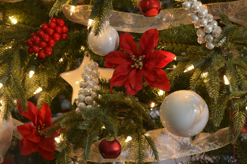 装饰精美的圣诞树图片(16张)