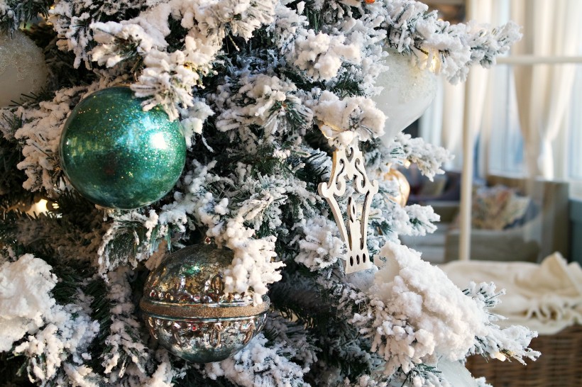 装饰精美的圣诞树图片(16张)