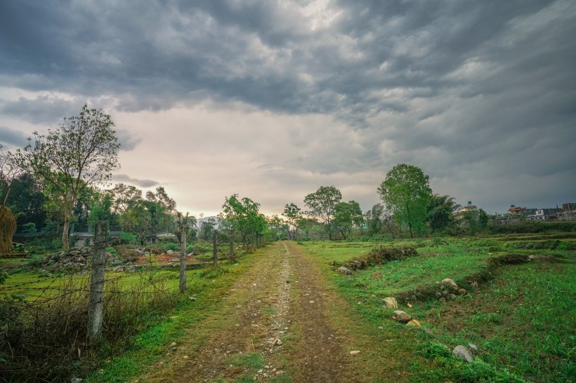 印度尼泊尔博卡拉乡村田野风景图片(10张)