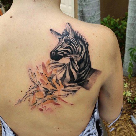 关于马的一组马纹身图案欣赏