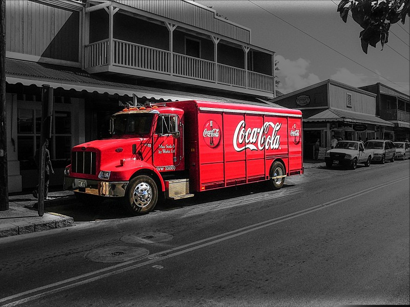 可口可乐运输车图片(10张)