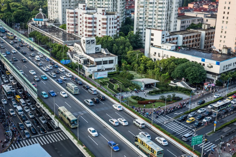 拥堵的城市交通图片(15张)